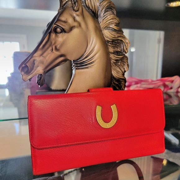 GUCCI HORSESHOE Continental leather wallet Vintage - Picture 7 of 13